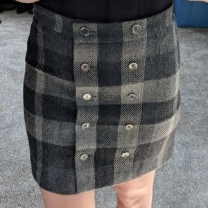 SALE Burberry London High Waist Plaid Skirt